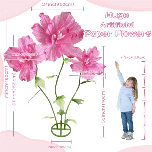 Giant Artificial Fake Flowers, Realistic Faux Large,Outdoor & Home Decor by Scuyari - Used condition - Image 2