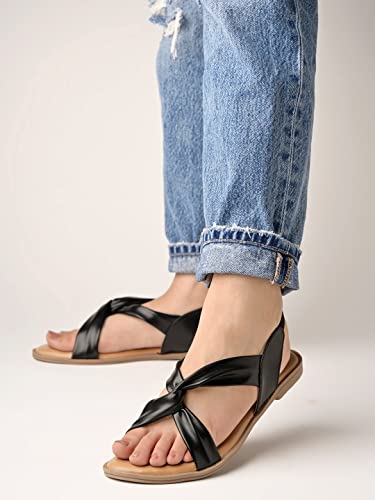 Image of Shoetopia womens Snd-137 1 Flat Sandal
