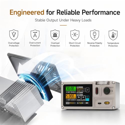 ISDT MP305B Portable Linear DC Power Supply with Battery 0-30V 0-5A 150W by ISDT - Image 8