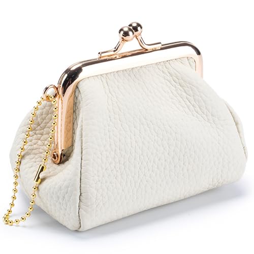 Genuine Leather Coin Purse for Women, Cute Mini Lipstick Holder