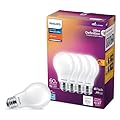 Philips LED A19 Dimmable LED Light Bulbs - Flicker-Free 60w Light Bulbs with EyeComfort Technology - Soft White 2700K Lightbulb - 800 Lumen - E26 Base - 8 Pack