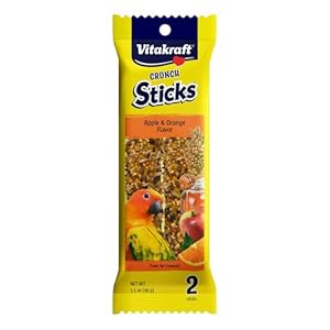 Vitakraft Conure Treat Sticks – Apple and Orange – 3.5Oz