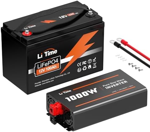 TCBWORTH 12V Lithium Battery 100Ah Mini, Rechargeabel Deep - View #3