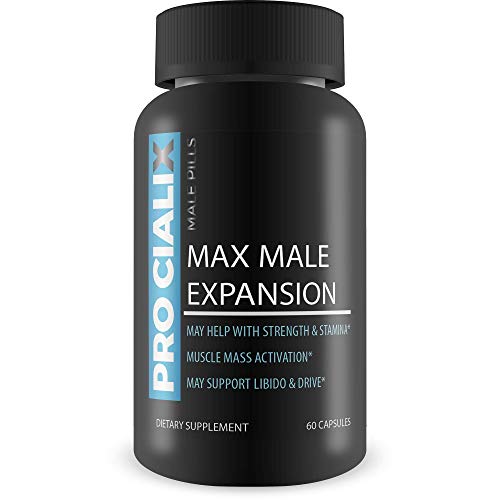 Pro Cialix Male Pills - Max Male Expansion - Alpha Male Restoration - Strength, Stamina, Libido, Drive Support Blend - L-Arginine Based Male Support Blend - No2 Supplement Pills