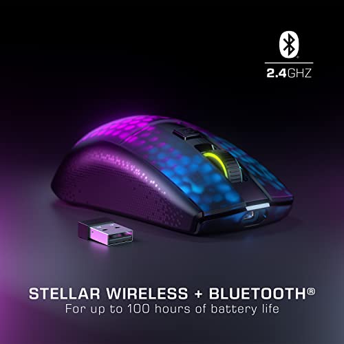 Roccat Burst Pro Air Lightweight Symmetrical, Wireless Rgb Gaming Mouse With 19K Dpi Optical Owl-Eye Sensor, Optical Switches, Titan Wheel, 81-Gram Weight – Black #TOP2