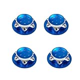 Hilo: .0mm Argerrant 4pcs 17mm Adaptador de Tuerca de Bloqueo de Polvo para 1/8 Buggy/camión RC Off-Road Truck RedCat Losi Equipo-C Rueda y Llantas Nut (Color : Sky Blue)