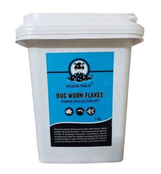 MaF® Fish Feed Bug Worms Blend Flakes (BSF Larva, Meal Worm and Silk Worm) 100 Gram Refill Pack Fish Feed, Fish Food for Tetras, Guppies, Bettas and All Aquarium Fishes (B0BSKSPQ9N) Amazon Price History, Amazon Price Tracker