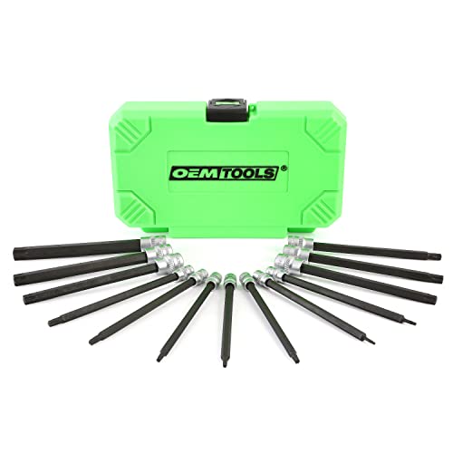 Oemtools 23680 13 Piece Extra Long Star Bit Socket Set, 6 Inch Extended Length Star Wrench Socket Set, Female Socket Set For Volkswagen Head Bolt Use #TOP14