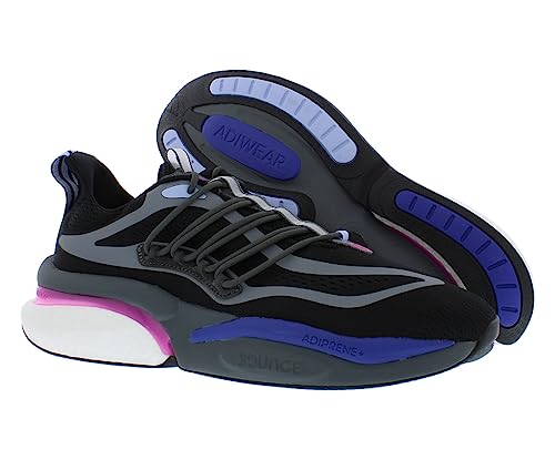 Image of Adidas Mens Alphaboost Knit Performance Running ShoesRunning Shoe