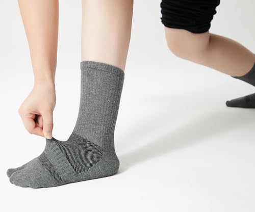 Men's Tabi Socks Flip Flop Split Toe Big Toe Cotton Athletic 4 Pack 6 Pack4