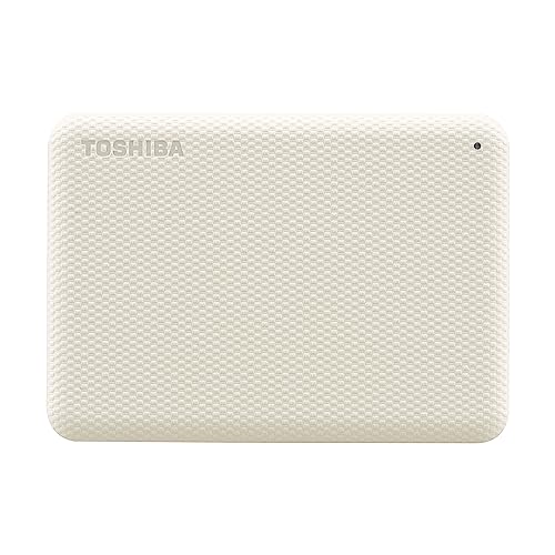Image of Toshiba Canvio Advance 2TB Portable External HDD, USB3.0 for PC Laptop Windows and Mac. 3 Years Warranty. External Hard Drive - White