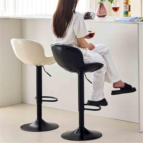 Chaise de bar relevable de luxe beige en design moderne chic - 3