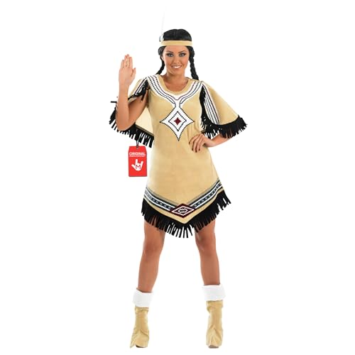 Fun Shack Disfraz Nativa Mujer Adulto, Traje Indigena, Disfraz Carnaval y Halloween Mujer - XL