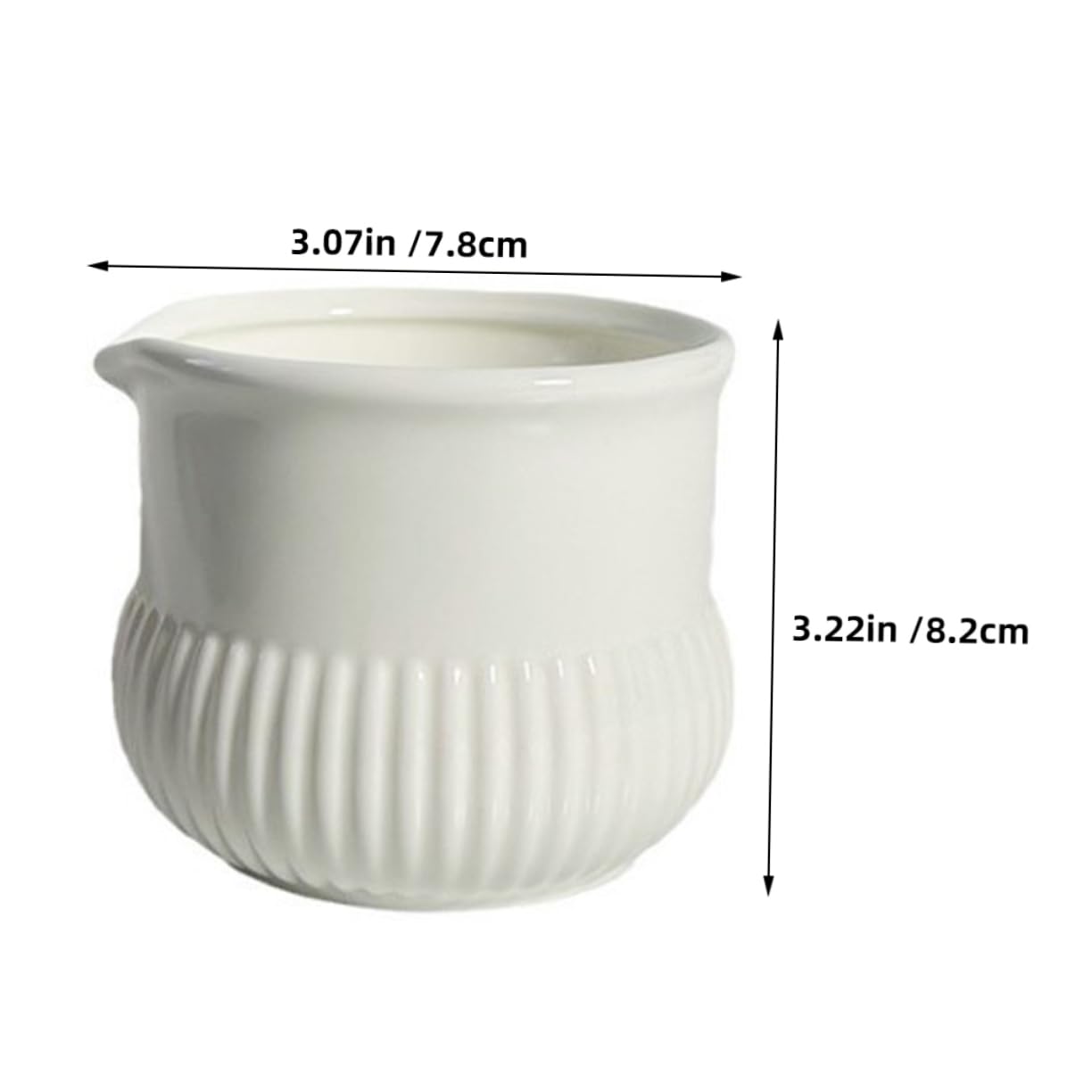 BRIGHTFUFU Cute Coffee Mug Ceramic Creamer Jug Small Milk Steamer for Home Cafe Dec