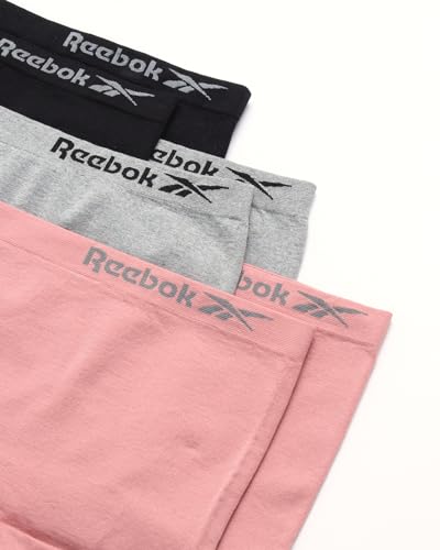 Reebok Girls' Boyshorts Underwear - 6 Pack Soft Seamless Panties Boy Shorts - Breathable for Girls (6-16)3
