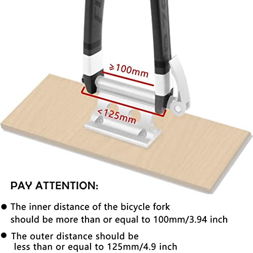 Support de fourche de vélo en bloc de fixation stable pour toit de voiture