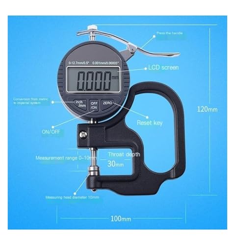 Calibrador digital para medición de grosor 12.7 mm miniatura 2