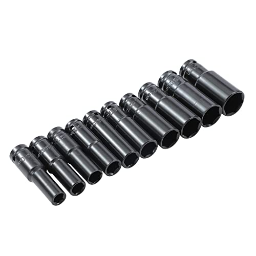 KATSU Deep Impact Socket Set 1/2 Inch Drive 10PCs, 10mm-24mm Mertic Automotive Trucks Tractors Engines Repairing DIY Mechanic Tool (Budget) 420444 5 KATSU Deep Impact Socket Set 1/2 Inch Drive 10PCs, 10mm-24mm Mertic Automotive Trucks Tractors Engines Repairing DIY Mechanic Tool (Budget) 420444 - Image 5