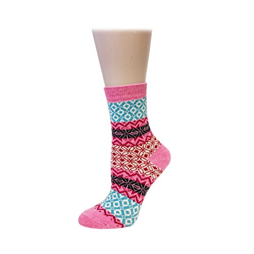 Image of Bowbear Women's 5-Pair Vintage Pattern Wool Socks