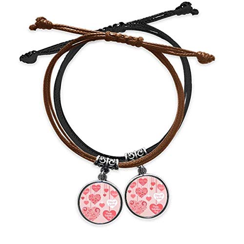 Bracelet Joyeuse St-Valentin t'aime les cœurs au poignet des amoureux