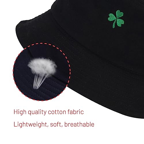 Image of Cotton Bucket Hat for Women Men Summer Travel Sun Beach Bucket Cap, Unisex Outdoor Fisherman Hat