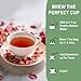 HANDPICK, Rose Buds Herbal Tea Bags - 50 Count | Caffeine Free Rose Tea with Chamomile & Tulsi | Floral & Smooth | Round Eco-conscious Tea Bags