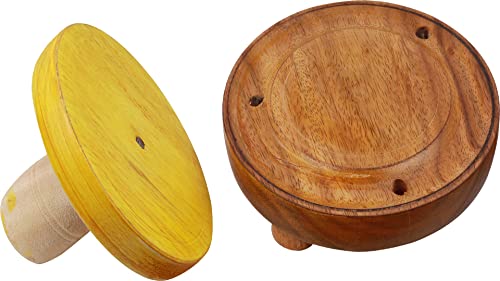 Image of Wooden Kitchen Tool or Mould for Adhirasam |Ariselu Oil Filter, Garijelu|Kajjikayalu and Gavvalu Sweet Maker Board |Gavvalu Chekka|Combo Pack