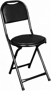 DTR Creation Foldable Metal Chair with Cushion Seat (34H x 20W x 11BW x 15SH Inch) Space Saving Folding Chair for Home, Of Price In India