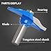1/2-Inch Shank Router Bit, Round Over Raised Panel Cabinet Door Making Router Bit Woodworking Milling Cutter Tools Door & Window Router Bit