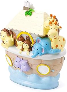 Mousehouse Gifts Kids Noah's Ark Safari Themed Piggy Bank Money Box Gift for a Boy or a Girl