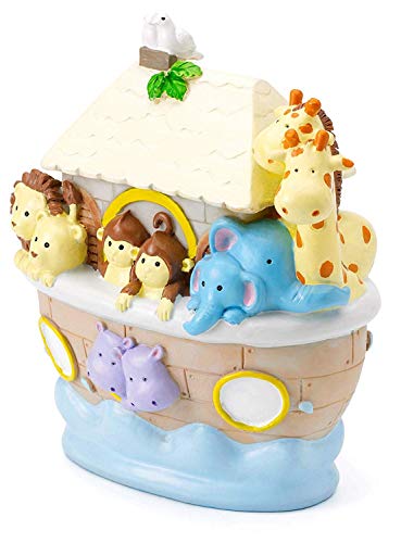 Mousehouse Gifts Kids Noah's Ark Safari Themed Piggy Bank Money Box Gift for a Boy or a Girl