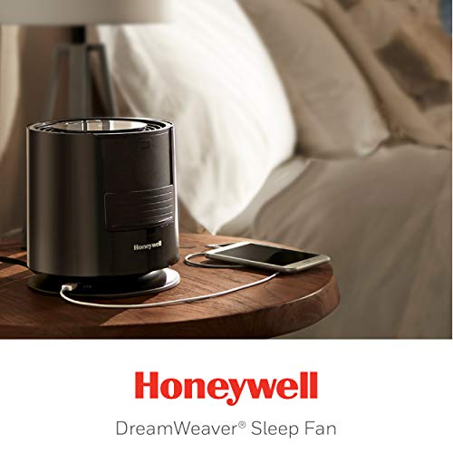 Honeywell Dreamweaver Sleep Black – Personal Fan With Pink Noise – Usb Charging Port And On/Off Airflow For Use In Any Season #TOP6
