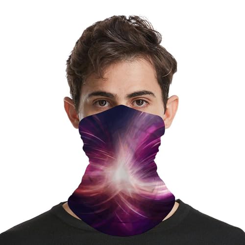 Balaclava Cuello Mascarilla Facial Transpirable Resistente al Viento Fondo Neon Abstracto Cubierta de Cara para Hombre y Mujer miniatura 3