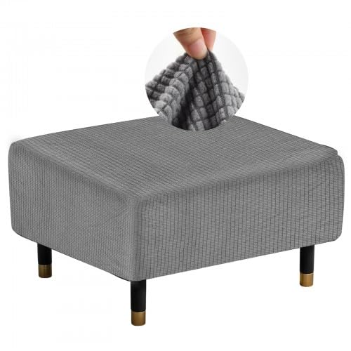 rivestimento per sgabello, quadrato, protezione universale per divani e pouf (80-100 cm)