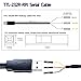 NITOMTYU 6 Feet USB to TTL-232R-RPI 3.3V Adapter Cable, FT232 USB to TTL Serial UART Cable, TX RX Signal 3 Pin 3v3 Level Signal 2.54mm Dupont Female Header Windows Linux MAC OS