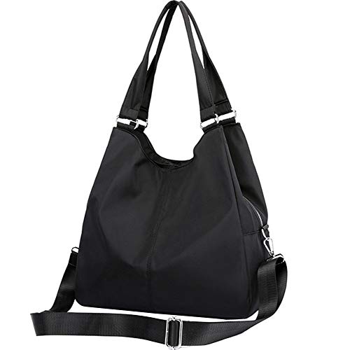 Sac à bandoulière imperméable femme : grand fourre-tout multipoche et hobo décontracté