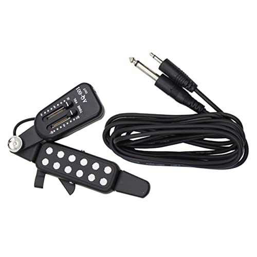 JEWEDECO 選び出す ギターテクニシャン アコースティックギター用ピックアップ ピックアップケーブル ベース 楽器アクセサリー ウクレレ Abs Silver