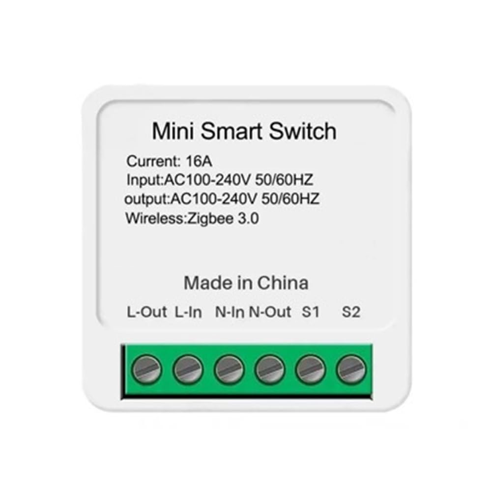 Aundhegrtt White Switch Breaker 16A Mini Diy Breaker Support 2 Way Works With Z2m Zha Zigbee Switch