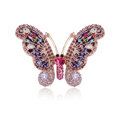 Image of Insect Animal Brooch Pin for Women Rhinestone Lapel Pins Vintage Brooches for Costume Accessories