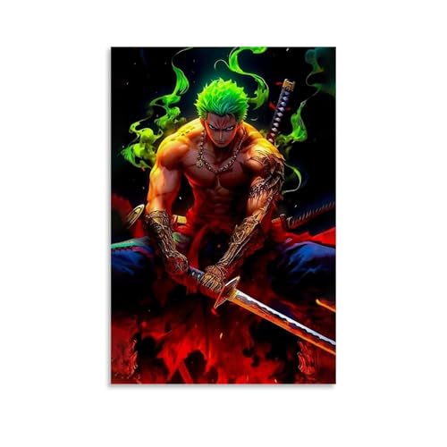 KEEP MARY Cómic Character Zoro 01 Arte mural Impresión de imagen moderna habitación familiar decoración 08 x 12 pulgadas (20 x 30 cm)