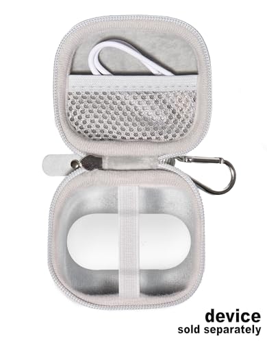 CaseSack Case for Sony WF-C700N Truly Wireless Noise Canceling in-Ear Bluetooth Earbud Headphones, Travel organizing case for Both chager case and Charge Cord (White)
