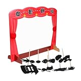 VANZACK DIY Schatten Puppentheater mit Traditionellem Chinesischem Marionetten Puppen Inklusive Theaterbühne und Zubehör Farbenfrohes Bastelset für Vorschulbildung und Familiengeschichten