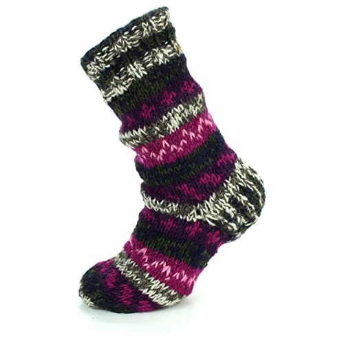 Chaussettes d'hiver molles en laine doublée chaussette foot SD Dark Multi