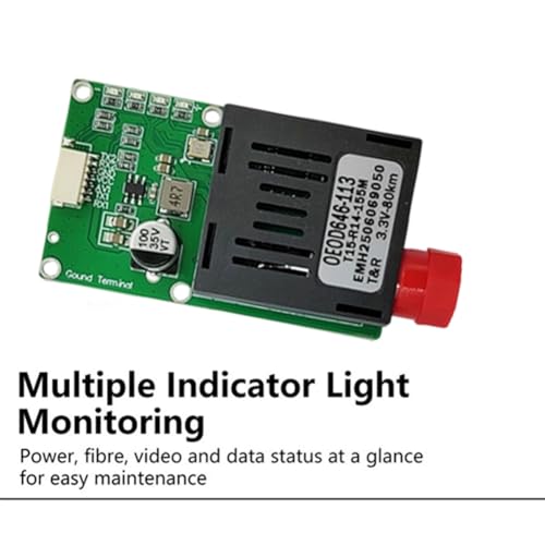 Módulo transceptor óptico TTL de 80 Km con interfaces seriales UART SBUS 4