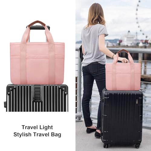 Bolso Tote Canvas para Mujer con Cremallera y Bolsillos miniatura 2