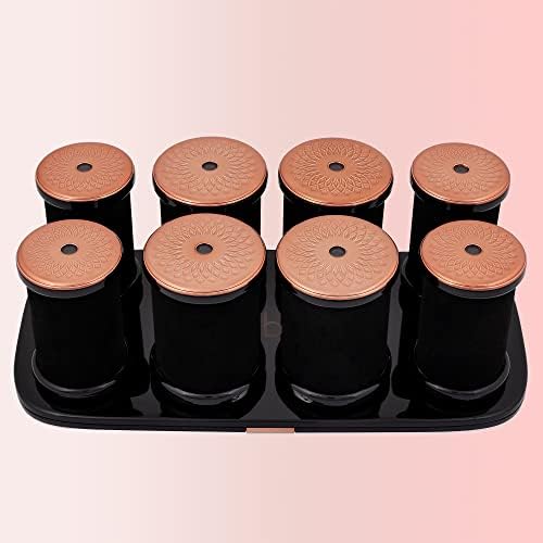 Ella Bella® Hot Rollers • Ultimate Styling Power for Short, Medium & Long Hair • Hot Hair Curlers • Rapid Heat Up Time • Includes Premium Travel Case, Hair Clips & Heatproof Gloves