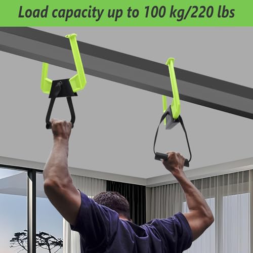 Image of Portable Pull Up Bar For Doorway, Home Gym Equipment, Travel Pull Up Bar, 220lbs Weight Capacity, Chin-Up Core Training