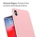 IVSUN Case for iPhone Xs Max 6.5-Inch Liquid Silicone 360 Full Protection Rubber Gel Cover Slim [ Anti-Fingerprint ] [ Scratch-Resistance ] [ Smooth Touch Feeling ] - Pink