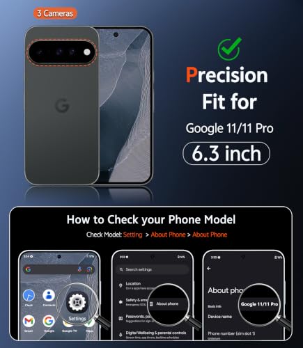 Image of FNTCASE for Google 11-Pro Case: Google 11 Case Compatible with Magsafe | Screen Protector, Matte, Military Grade Drop Protection, Slim Phone Cases, Shockproof Bumper, Translucent Cell Cover