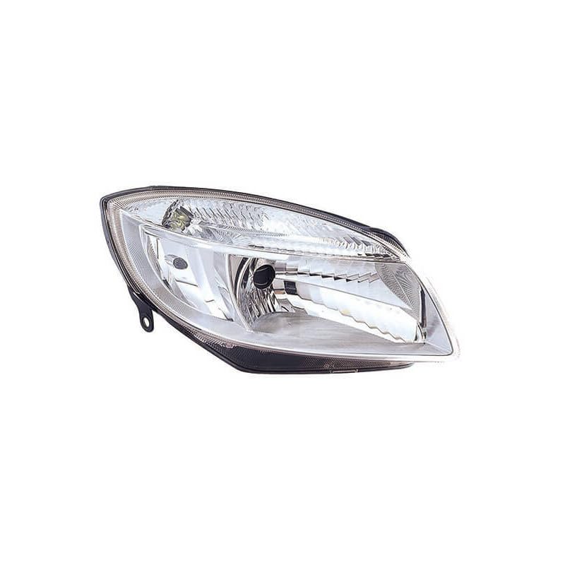 Phare avant droit H4 halogène à réflecteur haute performance pour Skoda Fabia 2 2007-2010